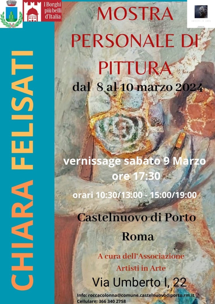 MOSTRA PERSONALE DI PITTURA -CHIARA FELISATI